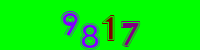 Blue Captcha Image