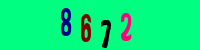 Blue Captcha Image