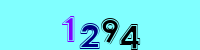 Blue Captcha Image