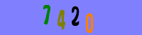 Blue Captcha Image