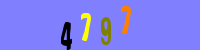 Blue Captcha Image