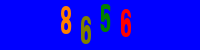 Blue Captcha Image