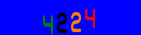 Blue Captcha Image