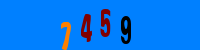 Blue Captcha Image