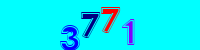 Blue Captcha Image