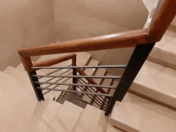 نرده آهنی هندریل چوب